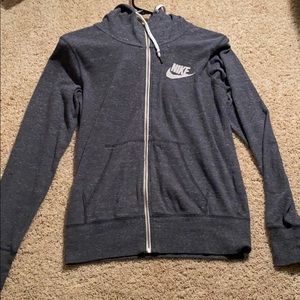 Nike grey zip-up